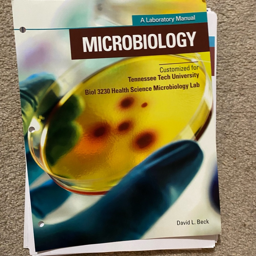 Microbiology Lab loose leaf book